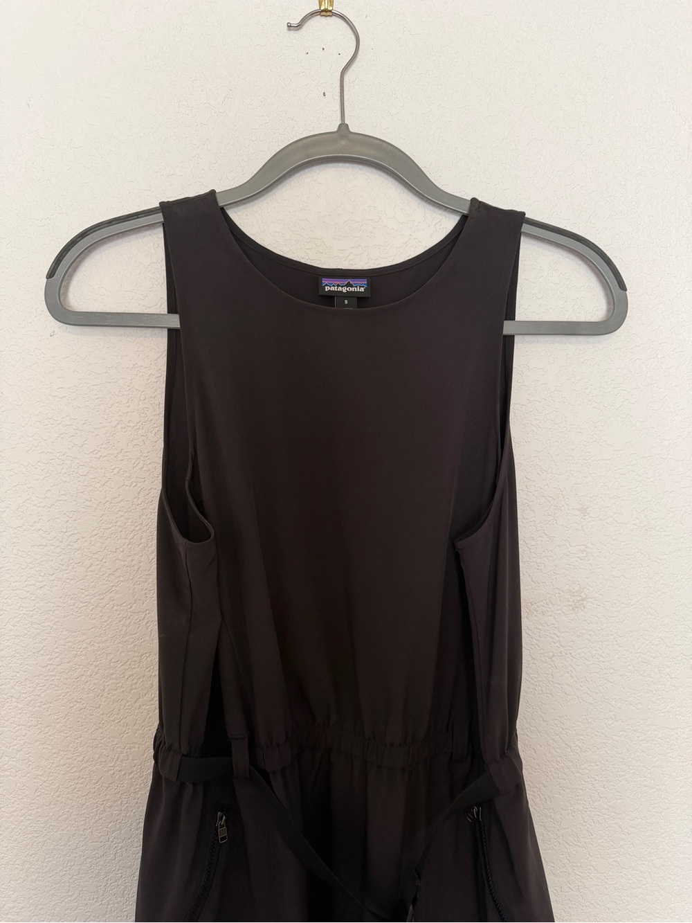 NWOT Patagonia Black Women's Sleeveless Utility Tank Dress Size Small Color Ink